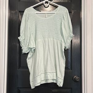 Free People Elsie Tunic Mint Green Large
